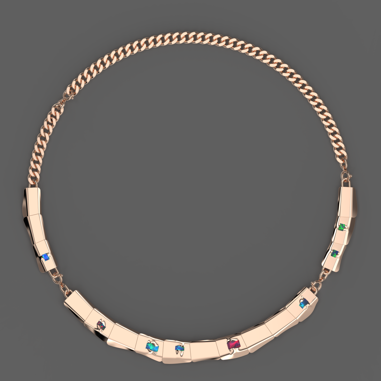 She Waves Necklace & Bracelet